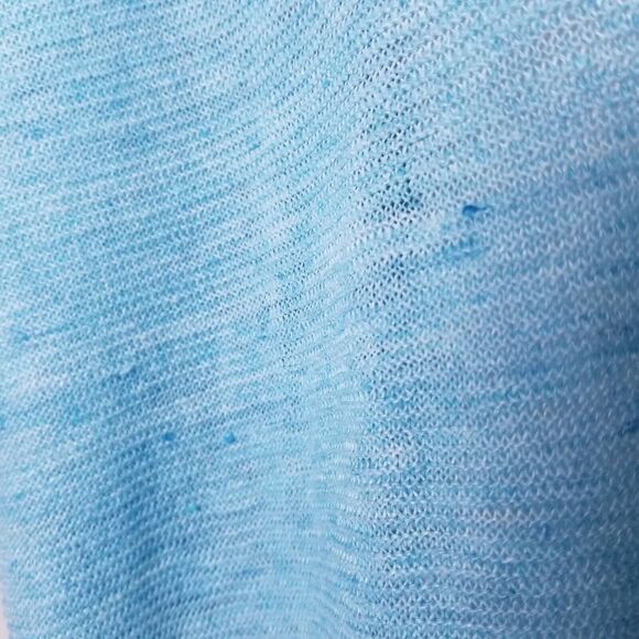 Eileen Fisher Light Blue Lagenlook Organic Linen Melange Pullover Tunic Size S/M - Picture 15 of 15
